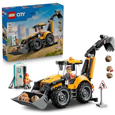 Lego City Gul grävlastare med fungerande framskopa och grävskopa – Byggleksak för barn som gillar lastbilar och byggset – Present för pojkar och flickor från 7 år – 60480 Lego City Gul grävlastare med fungerande framskopa och grävskopa – Byggleksak för barn som gillar lastbilar och byggset – Present för pojkar och flickor från 7 år – 60480