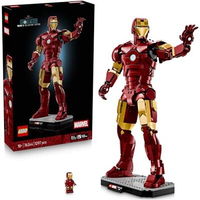 Lego Marvel Iron Man Mark 3 – Samlarobjekt – Byggset med rörlig actionfigur – Helt ledad för dynamisk uppvisningsaction – Present till män, kvinnor, älskare och Iron Man fans – 76344 Lego Marvel Iron Man Mark 3 – Samlarobjekt – Byggset med rörlig actionfigur – Helt ledad för dynamisk uppvisningsaction – Present till män, kvinnor, älskare och Iron Man fans – 76344