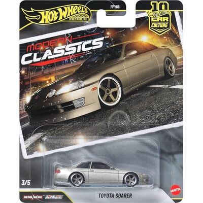 Hot Wheels Premium Car Culture-fordon, formgjuten leksaksbil eller lastbil i skala 1:64 med Real Riders-däck och Metal/Metal-kaross och -chassi (stilen kan variera), JKF15 Hot Wheels Premium Car Culture-fordon, formgjuten leksaksbil eller lastbil i skala 1:64 med Real Riders-däck och Metal/Metal-kaross och -chassi (stilen kan variera), JKF15
