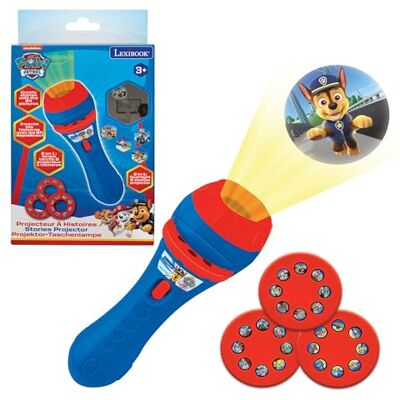 Lexibook Paw Patrol Valparnas lag Berättelseprojektor, ficklampa och projektor, 3 skivor med 24 Paw Patrol-bilder, skapa dina egna berättelser, LTC050PALXB Lexibook Paw Patrol Valparnas lag Berättelseprojektor, ficklampa och projektor, 3 skivor med 24 Paw Patrol-bilder, skapa dina egna berättelser, LTC050PALXB