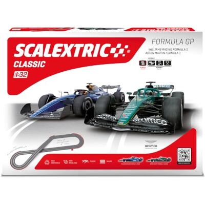 Scalextric Classic Circuit Komplett racingbana Bilar och kontroller ingår Skala 1:32 (Classic Formel GP-krets) Scalextric Classic Circuit Komplett racingbana Bilar och kontroller ingår Skala 1:32 (Classic Formel GP-krets)