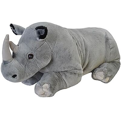 WILD REPUBLIC 19330 Jumbo, plyschnoshörning, stor gosig leksak, plyschdjur, Cuddlekins, 76 cm WILD REPUBLIC 19330 Jumbo, plyschnoshörning, stor gosig leksak, plyschdjur, Cuddlekins, 76 cm