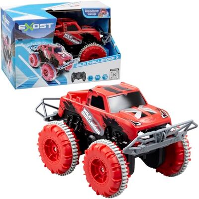 Bizak Exost Wild Challenger X 2-i-1 amfibisk radiostyrd bil, vattentät terrängbil med stora hjul, 2,4 GHz kontroll, officiell produkt, för barn från 8 år (62000726) Bizak Exost Wild Challenger X 2-i-1 amfibisk radiostyrd bil, vattentät terrängbil med stora hjul, 2,4 GHz kontroll, officiell produkt, för barn från 8 år (62000726)