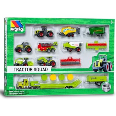 Molto 16-pack jordbruksleksaker, 1:64 skala, traktorer, släpvagnar och tillbehör för jordbruk, jordbruksmaskiner, bondgårdsleksak, 3 år Molto 16-pack jordbruksleksaker, 1:64 skala, traktorer, släpvagnar och tillbehör för jordbruk, jordbruksmaskiner, bondgårdsleksak, 3 år