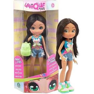 Giochi Preziosi UNIQUE EYES, 25 cm docka fjärilskollektion Victoria, med sin syn som följer dig från ögonen, med kläder vår sommar, leksak för barn från 3 år, , MYM441 Giochi Preziosi UNIQUE EYES, 25 cm docka fjärilskollektion Victoria, med sin syn som följer dig från ögonen, med kläder vår sommar, leksak för barn från 3 år, , MYM441