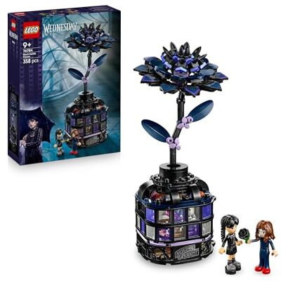 Lego Wednesday Svart dahlia, Fantasifull rumsdekoration, Växtleksak för barn, Byggset med miniväxthus för flickor och pojkar, Present för fans av tv-serien 76784 Lego Wednesday Svart dahlia, Fantasifull rumsdekoration, Växtleksak för barn, Byggset med miniväxthus för flickor och pojkar, Present för fans av tv-serien 76784