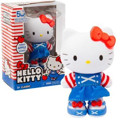 Hello Kitty 10 cm hög docka med delikat doft, 5 ledpunkter, klassisk tygklänning med avtagbara skor, från 3 år Hello Kitty 10 cm hög docka med delikat doft, 5 ledpunkter, klassisk tygklänning med avtagbara skor, från 3 år