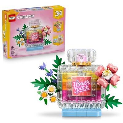 Lego Creator 3-i-1 Parfymflaska med blomsterdekoration – Byggleksak för barn med 3 alternativ – Bygg en parfymflaska, blomvas eller smoothie – Liten present för flickor och pojkar från 8 år – 31383 Lego Creator 3-i-1 Parfymflaska med blomsterdekoration – Byggleksak för barn med 3 alternativ – Bygg en parfymflaska, blomvas eller smoothie – Liten present för flickor och pojkar från 8 år – 31383