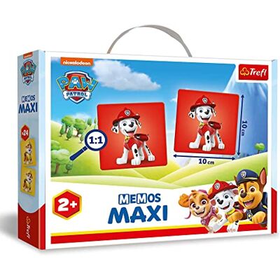 Trefl Memos Maxi Paw Patrol, Pat Patrol pedagogiskt minnesspel för de yngsta, hitta par bilder, spel med sagofigurer PAW Patrol Trefl Memos Maxi Paw Patrol, Pat Patrol pedagogiskt minnesspel för de yngsta, hitta par bilder, spel med sagofigurer PAW Patrol