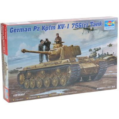 Faller Trumpeter 00366 modellkit German Pz.KV-1 756 (r) Tank Faller Trumpeter 00366 modellkit German Pz.KV-1 756 (r) Tank