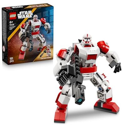 Lego Star Wars Clone Shock Trooper Mech Byggset med rörlig figur för actionlek – Lekset med en minifigur – Star Wars present till barn, pojkar och flickor från 6 år – 75448 Lego Star Wars Clone Shock Trooper Mech Byggset med rörlig figur för actionlek – Lekset med en minifigur – Star Wars present till barn, pojkar och flickor från 6 år – 75448