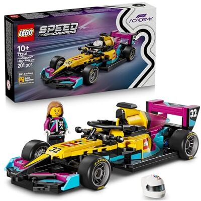 Lego Speed Champions F1 ACADEMY racerbil – F1 ACADEMY byggset med minifigur av en kvinnlig förare – Lekset med fordon för barn från 10 år – Present från Formula 1 för flickor och pojkar– 77258 Lego Speed Champions F1 ACADEMY racerbil – F1 ACADEMY byggset med minifigur av en kvinnlig förare – Lekset med fordon för barn från 10 år – Present från Formula 1 för flickor och pojkar– 77258