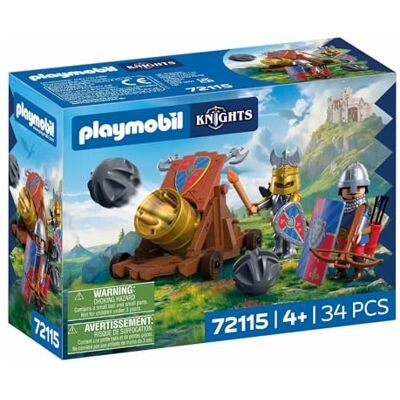 Playmobil Knights Skjutvapen lejonriddare Kanon med 2 riddare och skottfunktion Riddarleksak för barn från 4 år 72115 Playmobil Knights Skjutvapen lejonriddare Kanon med 2 riddare och skottfunktion Riddarleksak för barn från 4 år 72115