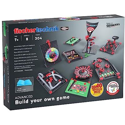 fischertechnik Build-Your-Own-Game 564067 byggsats med roulette, labyrint och mer från 7 år fischertechnik Build-Your-Own-Game 564067 byggsats med roulette, labyrint och mer från 7 år