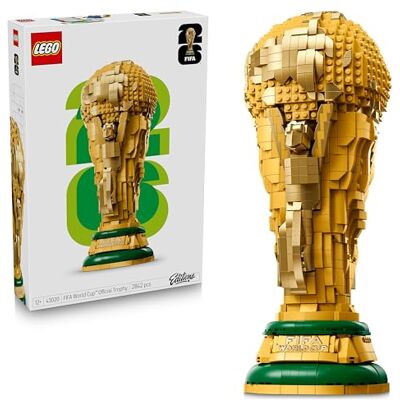 Lego Editions Officiell pokal från fotbolls-VM Kopia med autentiska detaljer – Byggset med rumsdekoration – Present till sportintresserade pojkar och flickor – Leksakspokal med extra minibygge 43020 Lego Editions Officiell pokal från fotbolls-VM Kopia med autentiska detaljer – Byggset med rumsdekoration – Present till sportintresserade pojkar och flickor – Leksakspokal med extra minibygge 43020