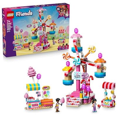 Lego Friends Pariserhjul med godis och cupcaketema – Byggset för barn från 7 år – Byggleksak för låtsaslekar med en nöjespark, 3 minidockor och realistiska detaljer – Present till barn – 42700 Lego Friends Pariserhjul med godis och cupcaketema – Byggset för barn från 7 år – Byggleksak för låtsaslekar med en nöjespark, 3 minidockor och realistiska detaljer – Present till barn – 42700