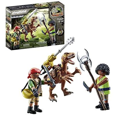 Playmobil Dino Rise 71264 Deinonychus, Dinosaurus med en avtagbar, roterbar kanon, leksaker för barn från 5 år Playmobil Dino Rise 71264 Deinonychus, Dinosaurus med en avtagbar, roterbar kanon, leksaker för barn från 5 år