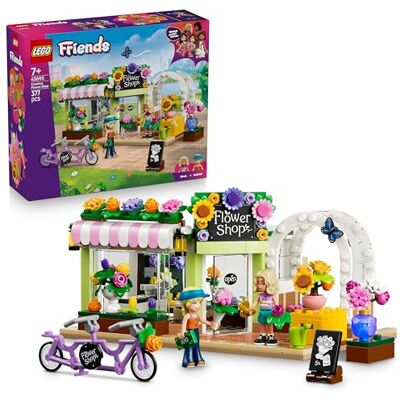 Lego Friends Kreativ blomsteraffär – Byggset för barn från 7 år – Leksaksbutik för låtsaslekar –Byggleksak med 2 minidockor, blommor och buketter – Gullig present till flickor och pojkar – 42693 Lego Friends Kreativ blomsteraffär – Byggset för barn från 7 år – Leksaksbutik för låtsaslekar –Byggleksak med 2 minidockor, blommor och buketter – Gullig present till flickor och pojkar – 42693