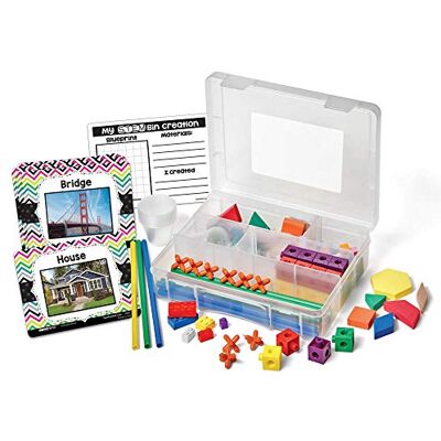 hand2mind Learning Resources STEM Bins Play & Learn Pack, Construction & Science Challenges & Activities for Ages 5-9, Multi-coloured, 93836 hand2mind Learning Resources STEM Bins Play & Learn Pack, Construction & Science Challenges & Activities for Ages 5-9, Multi-coloured, 93836