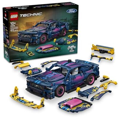 Lego Technic Specialdesignad Ford Mustang GT bil – Byggleksak för barn från 10 år – Racerbil med styrning och 8-cylindrig kolvmotor – Present för bilintresserade pojkar och flickor – 42236 Lego Technic Specialdesignad Ford Mustang GT bil – Byggleksak för barn från 10 år – Racerbil med styrning och 8-cylindrig kolvmotor – Present för bilintresserade pojkar och flickor – 42236