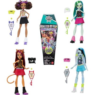 Monster High Buried Secrets-dockor och tillbehör, pyjamaspartytema med hemlig docka och fem överraskningar vid uppackning (figurerna kan variera), HYV64 Monster High Buried Secrets-dockor och tillbehör, pyjamaspartytema med hemlig docka och fem överraskningar vid uppackning (figurerna kan variera), HYV64