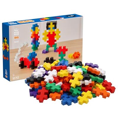 Plus-Plus PLUS PLUS BIG Basic färgmix 50 bitar Byggklossar, Bygga, Utvecklande leksaker för barn, förskolelek, STEM, STEAM, Producerat i Danmark Plus-Plus PLUS PLUS BIG Basic färgmix 50 bitar Byggklossar, Bygga, Utvecklande leksaker för barn, förskolelek, STEM, STEAM, Producerat i Danmark