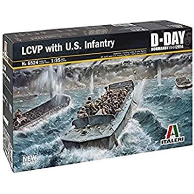 Italeri 510006524 – 1:35 LCVP med amerikansk infanteri Italeri 510006524 – 1:35 LCVP med amerikansk infanteri
