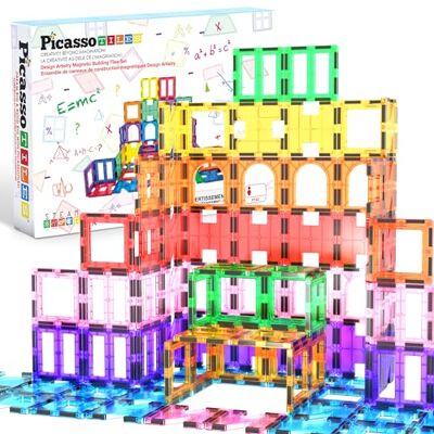 PicassoTiles PT42 designer konstkit 42 st set magnet-byggplattor klar färg magnetiskt 3D byggblock – kreativitet beyond bild! Pedagogisk, inspiration, konventionell, recreational PicassoTiles PT42 designer konstkit 42 st set magnet-byggplattor klar färg magnetiskt 3D byggblock – kreativitet beyond bild! Pedagogisk, inspiration, konventionell, recreational