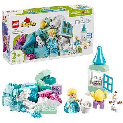Lego Disney Frost Kreativ låda med Elsa och Olof – Byggset för små barn – Kreativa leksaker för fantasilekar och inlärning – Rolig present för pojkar och flickor från 2 år – 10462 Lego Disney Frost Kreativ låda med Elsa och Olof – Byggset för små barn – Kreativa leksaker för fantasilekar och inlärning – Rolig present för pojkar och flickor från 2 år – 10462