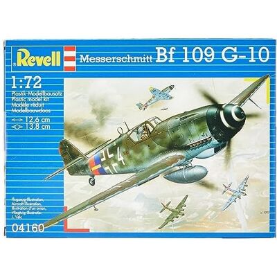 Revell 004160 Messerschmitt Bf 109 G-10 1:72 skala obyggd/omålad plastmodellsats Revell 004160 Messerschmitt Bf 109 G-10 1:72 skala obyggd/omålad plastmodellsats