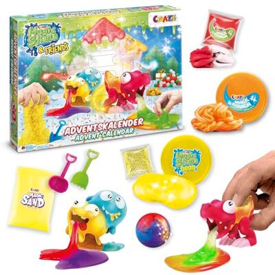 CRAZE ADVENTSKALENDER Barn magisk smal & vänner – julkalender med slem för flickor och pojkar, leksakskalender barn slem CRAZE ADVENTSKALENDER Barn magisk smal & vänner – julkalender med slem för flickor och pojkar, leksakskalender barn slem