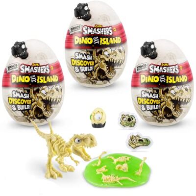 ZURU SMASHERS Smashers Dino Island, nanoägg, (set om 3) ZURU SMASHERS Smashers Dino Island, nanoägg, (set om 3)
