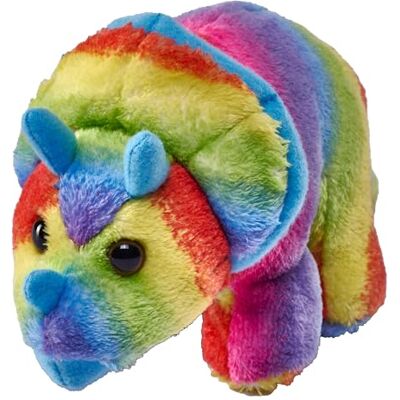 WILD REPUBLIC Pocketkins Eco Rainbow Triceratops, mjuk leksak, 12 cm, plyschdjur, tillverkad av återvunna material, miljövänlig WILD REPUBLIC Pocketkins Eco Rainbow Triceratops, mjuk leksak, 12 cm, plyschdjur, tillverkad av återvunna material, miljövänlig