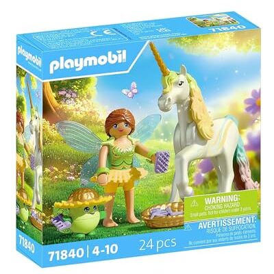 Playmobil Samlarenhörning, regnbågsblomma med fe Playmobil Samlarenhörning, regnbågsblomma med fe