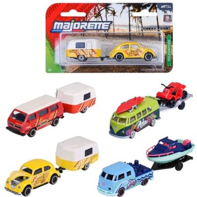 Majorette Volkswagen Trailer, slumpmässigt urval från 1 av 4 olika släpvagnar Majorette Volkswagen Trailer, slumpmässigt urval från 1 av 4 olika släpvagnar