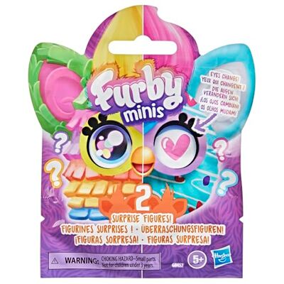 Furby Minis i 2-pack, få 2 av 24 små överraskningsleksaksfigurer, samlarobjekt på 2,5 cm, serie 1, från 5 år Furby Minis i 2-pack, få 2 av 24 små överraskningsleksaksfigurer, samlarobjekt på 2,5 cm, serie 1, från 5 år