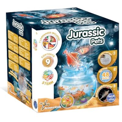 Science4you Jurassiska husdjur – urtidskräftor, uppfödningsset för barn med Artemia saltkräftor (familjen of Triops) Aqua varelser, leksaker, spel, presenter till pojkar och flickor från 5+ år Science4you Jurassiska husdjur – urtidskräftor, uppfödningsset för barn med Artemia saltkräftor (familjen of Triops) Aqua varelser, leksaker, spel, presenter till pojkar och flickor från 5+ år