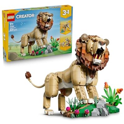 Lego Creator 3-i-1 Vilda djur: Majestätiskt lejon Byggset för barn – Bygg en lejonhane, en lejonhona eller 2 lejonungar – Present med naturtema för pojkar och flickor från 9 år – 31386 Lego Creator 3-i-1 Vilda djur: Majestätiskt lejon Byggset för barn – Bygg en lejonhane, en lejonhona eller 2 lejonungar – Present med naturtema för pojkar och flickor från 9 år – 31386