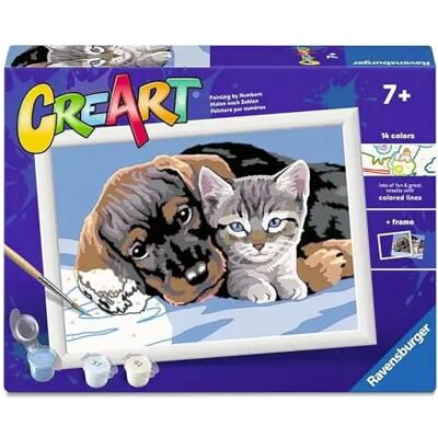 Ravensburger CreArt D Series Särskild vänskap Måla efter siffror Målningssats Mått 25 x 18,30 Spel Barn 9 år Presentidéer Present för barn 9 år Ravensburger CreArt D Series Särskild vänskap Måla efter siffror Målningssats Mått 25 x 18,30 Spel Barn 9 år Presentidéer Present för barn 9 år