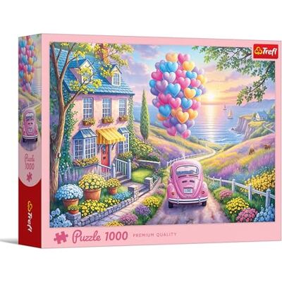 Trefl Romantic Ride 1000-bitars pussel Pussel med strandlandskap, kreativ underhållning, roligt, för vuxna och barn över 14 år Trefl Romantic Ride 1000-bitars pussel Pussel med strandlandskap, kreativ underhållning, roligt, för vuxna och barn över 14 år