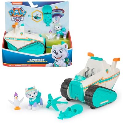 PAW PATROL Everest Deluxe snöskoter, med projektilstartare, snowboard och samlarfigurer, barnleksaker för pojkar och flickor i åldrarna 3+ PAW PATROL Everest Deluxe snöskoter, med projektilstartare, snowboard och samlarfigurer, barnleksaker för pojkar och flickor i åldrarna 3+