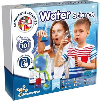 Science4you Vattenbubblor Science Kit – Upptäck vattenvetenskapen och skapa dina egna bubblor, skapa jättetvålbubblor med detta tvålbubbellösningsset, present till barn 6 7 8 9+ Science4you Vattenbubblor Science Kit – Upptäck vattenvetenskapen och skapa dina egna bubblor, skapa jättetvålbubblor med detta tvålbubbellösningsset, present till barn 6 7 8 9+
