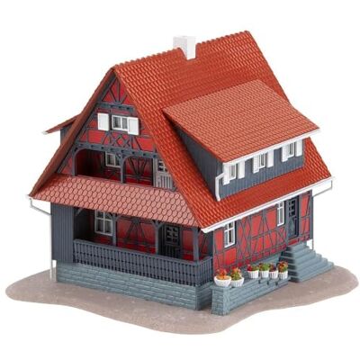 Faller 130587 fackverkshus med fontän Faller 130587 fackverkshus med fontän
