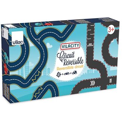 Vilac Vändbar krets 42 stycken + 2 bilar miniatyrbil i trä 42 stycken kretsar att montera + 2 träbilar uppvaknande spel för barn i trä från 3 år 2350 Vilac Vändbar krets 42 stycken + 2 bilar miniatyrbil i trä 42 stycken kretsar att montera + 2 träbilar uppvaknande spel för barn i trä från 3 år 2350