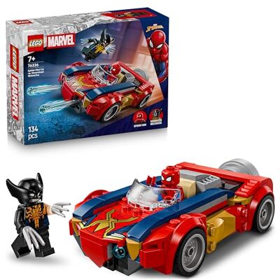 Lego Marvel Spider-Mans bil mot venomifierad Wolverine – Byggleksak med superhjälte för pojkar och flickor från 7 år – Byggset med Spider-Mans superbil och 2 minifigurer – Presentidé för barns – 76336 Lego Marvel Spider-Mans bil mot venomifierad Wolverine – Byggleksak med superhjälte för pojkar och flickor från 7 år – Byggset med Spider-Mans superbil och 2 minifigurer – Presentidé för barns – 76336