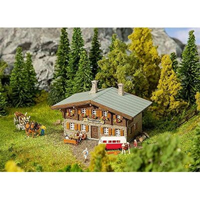 Faller FA 232338 berg Rescue Chalet N Scale Building Kit bergvaktshus, flerfärgad, en storlek Faller FA 232338 berg Rescue Chalet N Scale Building Kit bergvaktshus, flerfärgad, en storlek