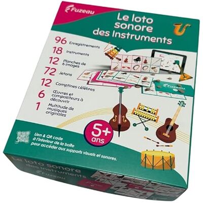 Fuzeau 78462 Instruments Sonore Lotto 6 lekbrädor 18 instrument att upptäcka från 5 år Fuzeau 78462 Instruments Sonore Lotto 6 lekbrädor 18 instrument att upptäcka från 5 år