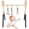 Generic Baby Wood Arch, Trä Baby Play Gym Arch, Naturligt Trä Baby Play Arch, Trä Baby Activity Gym, Baby Play Gym med Trä Båge Trä Baby Lek ram för baby