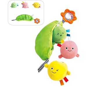 Hape Ärtskida, sensorisk leksak för barn, med massor av ljud och texturer, att hänga från barnvagnen Hape Ärtskida, sensorisk leksak för barn, med massor av ljud och texturer, att hänga från barnvagnen