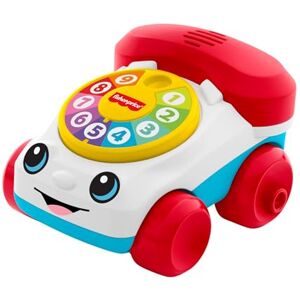 Fisher-Price -babyleksak, rullande Chatter Telephone Vehicle med ljud för utvecklande kryplekar, passar för spädbarn från 6månader, JKD56 Fisher-Price -babyleksak, rullande Chatter Telephone Vehicle med ljud för utvecklande kryplekar, passar för spädbarn från 6månader, JKD56